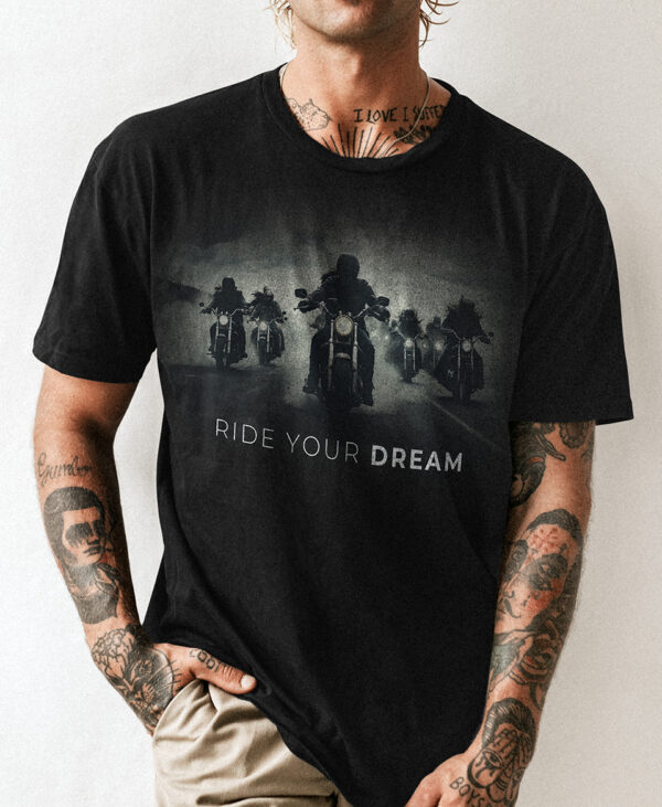 Round Cotton T Shirt | Ride Your Dream