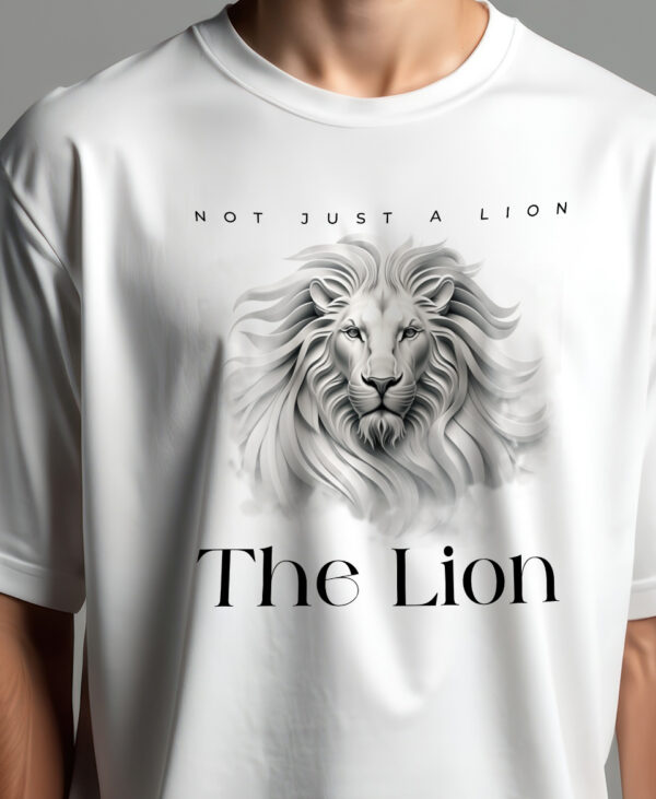 “The Lion” Oversized 100% Cotton T-Shirt – Alpha Aura Edition - Image 2