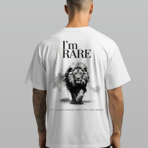 “I’m Rare” Oversized 100% Cotton T-Shirt – King of the Jungle Edition