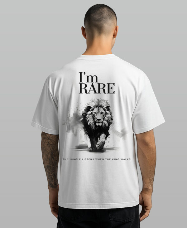 “I’m Rare” Oversized 100% Cotton T-Shirt – King of the Jungle Edition