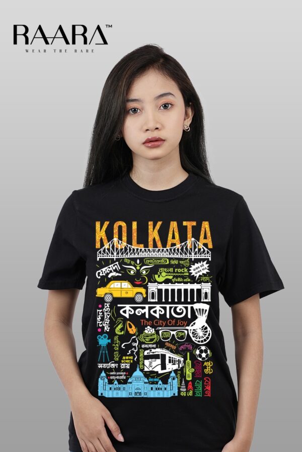 100% Cotton Kolkata Graphic T-Shirt – The City of Joy Edition - Image 2
