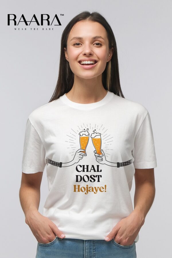 Cheers Buddy Tee – 100% Cotton “Chal Dost Hojaye!” Edition