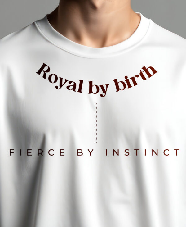 Oversized Royal by birth Super soft Round neck T-Shirt - Image 2