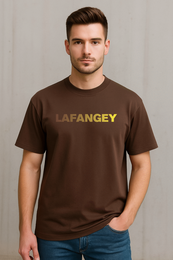 LAFANGEY printed Oversized T-Shirt – Pure cotton