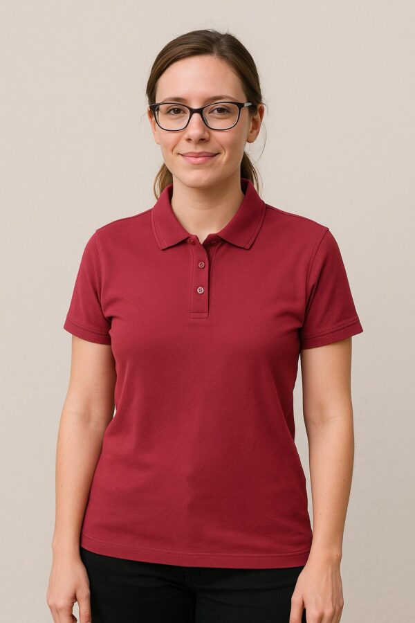 Premium Polo Maroon Color Unisex - Image 2