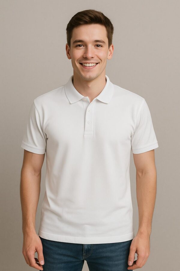Premium Polo White Color Unisex